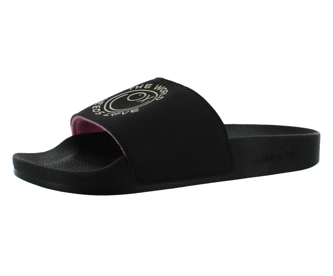 Adidas Adilette Backless Slides for Kids/Junior Girls, Easy Slip-On Sports Sandals with Wide Opening, Flat Sole, 1 cm or Less Heel, Flat Heel (1 Cm Or Less)