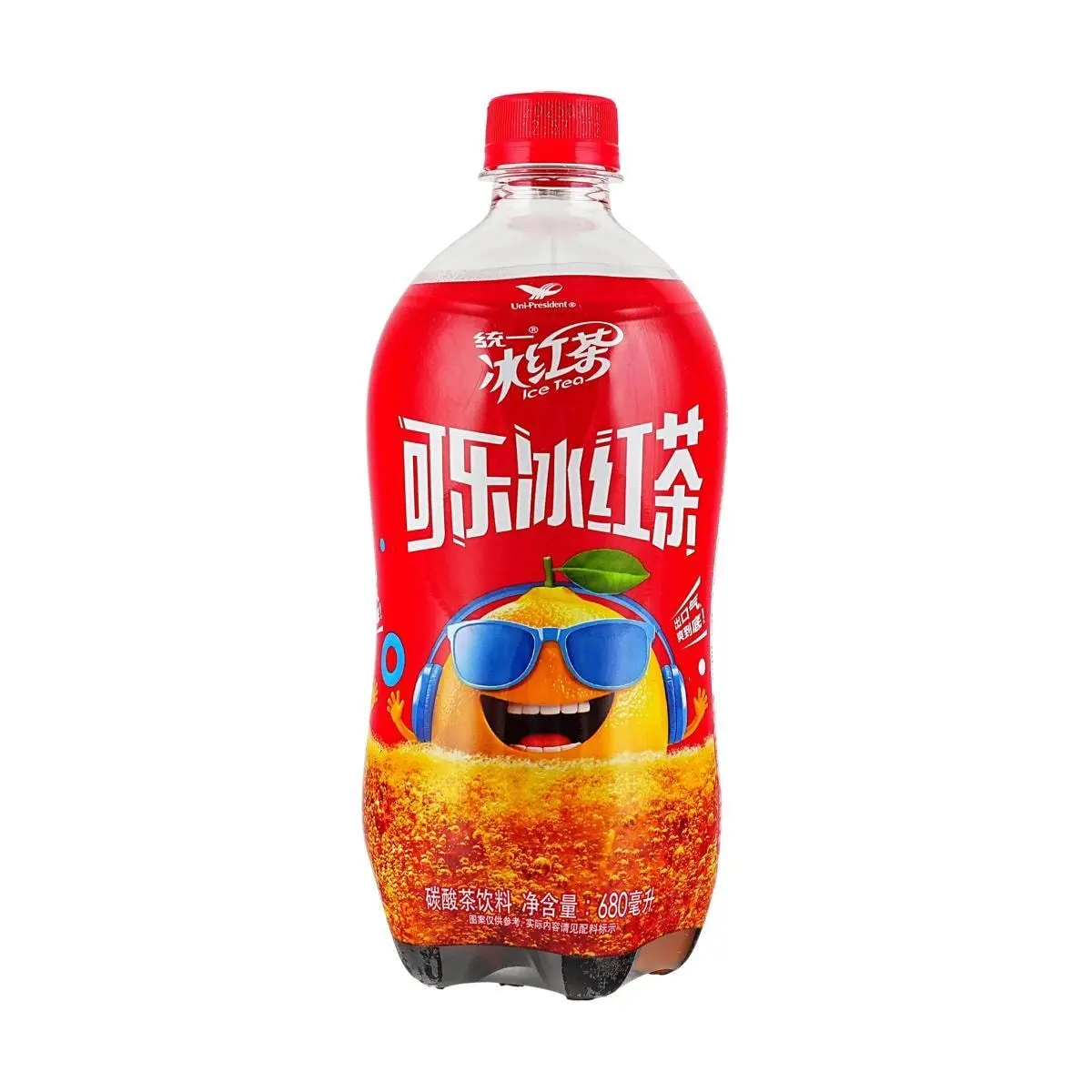 Uni-President Cola Ice Tea Drink, 680ml - Carbonated Refreshing ...
