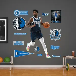 Kyrie Irving - RealBig Collection - Official NBA - Dallas Mavericks - Reusable Vinyl Wall Decals