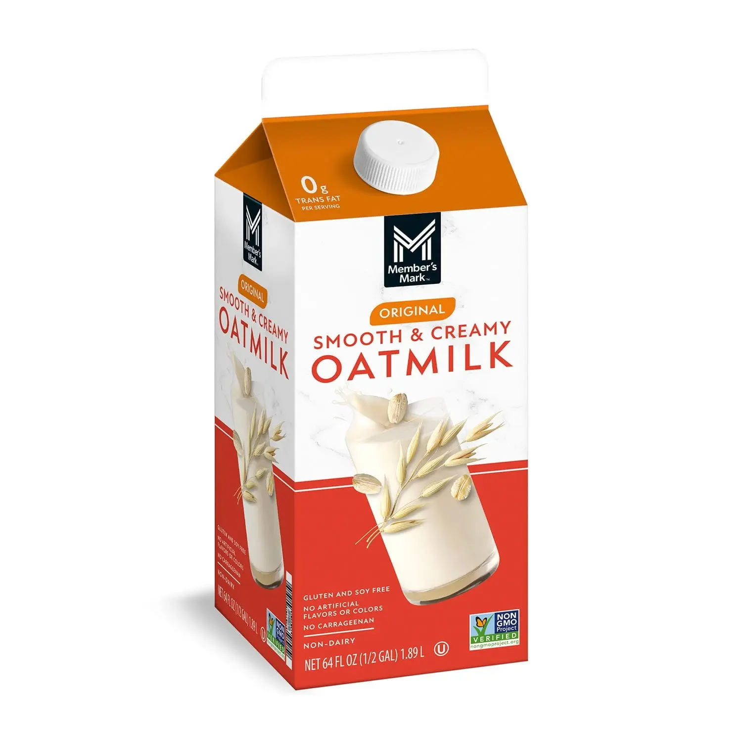 Member’s Mark Original Oat Milk, 64 fl. oz. (1.89 L), 1 Pack – Smooth & Creamy Plant-Based Oat Beverage for Coffee, Cereal, Smoothies, Baking & Everyday Enjoyment