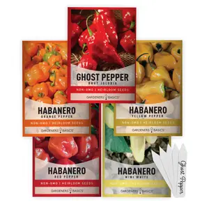 Hot Pepper Seeds For Planting | 5 Variety Pack Home planting