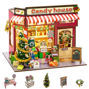 DIY Book Nook Kit, 3D Wooden Puzzle, Handmade Model Set, Desk Decoration, Birthday Gift, Christmas, New Year, Valentine's Day