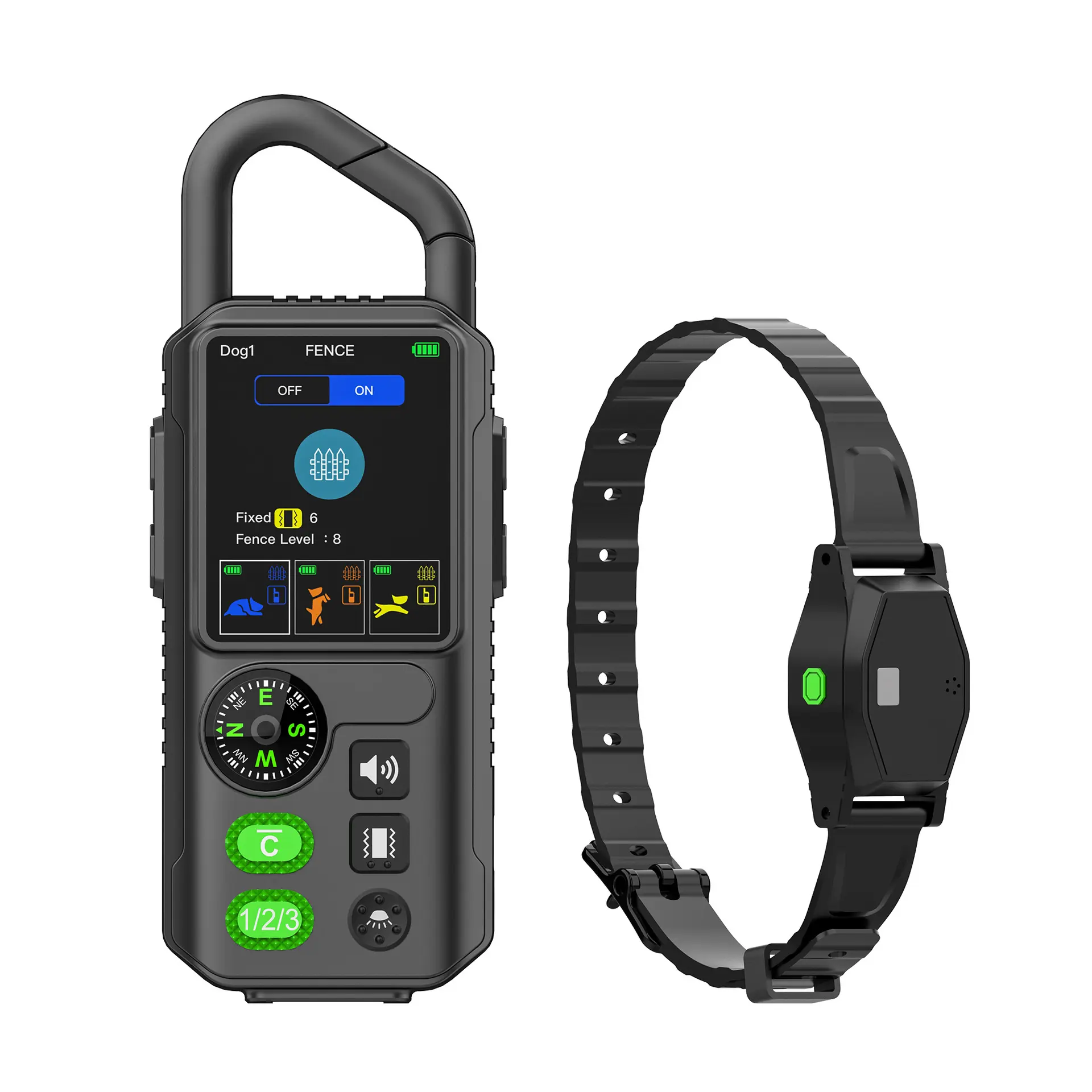 PETFECTUS T810 Pro Wireless Dog Fence – Dynamic Moving Fence with Remote Training (3300ft), Real-Time Activity Tracking, LED Safety Lights, IPX7 Waterproof Receiver, Fits Dogs 15-110 lbs, No Subscription Needed