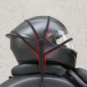 Universal Motorcycle Helmet Luggage Rope, Adjustable Hanging Ropes, Motorcycle Bungee Cord Bandage, Retractable Elastic Strap for Helmet Luggage