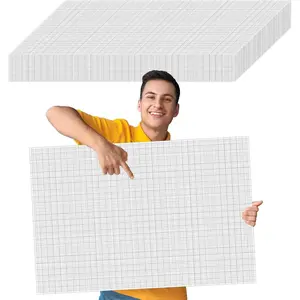 50 Sheets Large Graph Paper 24 x 36 In Graph Paper Pad 1/4 In Ruled Large Grid Paper Blueprint Engineering Paper Poster for Architect Designer Mathematician Draftsman White