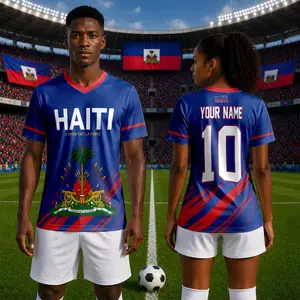 Personalized Haiti Soccer Jersey, Custom Name & Number Haiti Soccer Jerseys, Support Football Team, Custom Haiti Jersey, Soccer Fan Gift