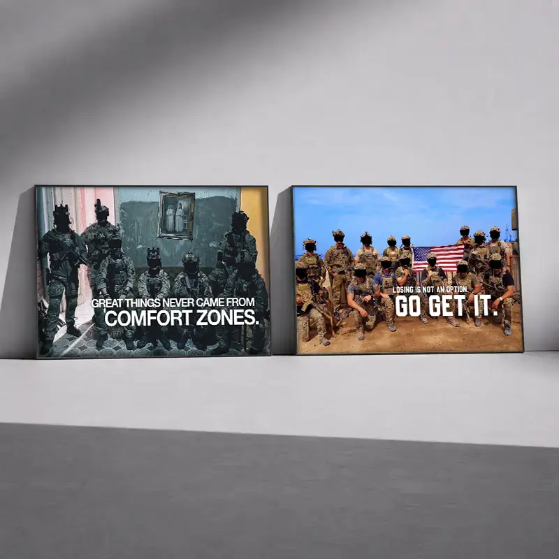 [NO FRAME]Great Things Never Come From Comfort Zones Poster – Step Out of Your Limits, Build Discipline, Take Massive Action, and Go Get What You Truly Deserve with a Strong Mindset, Relentless Effort, and a No-Excuses Attitude Toward Success