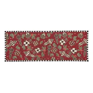 MacKenzie - Childs Deck the Halls Beaded Table Runner
