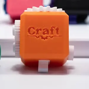 CraftFidgets Fidget Cube - Customizable Durable Multifunctional Stress Relief Toy with Tactile Feedback for Office & Classroom Use