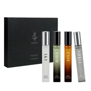 QAWAFI Men’s Perfume Luxe Discovery Set | Citrus,Cardamom,Sandalwood & Darjeeling Tea | Extrait De Parfum 4x10ml | 8H+ Long Lasting | Office,Date Night & Daily Wear