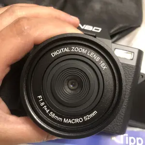 NBD 48MP 4K Autofocus Vlogging Camera with 16X Digital Zoom 3.0" Flip Screen 52mm Lens USB Charging for Beginners