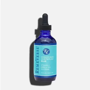 Hyaluronic Acid Serum Plus - Plumping Hydration Brightening Vitamin C & Green Tea - Anti-Aging Skincare Boost