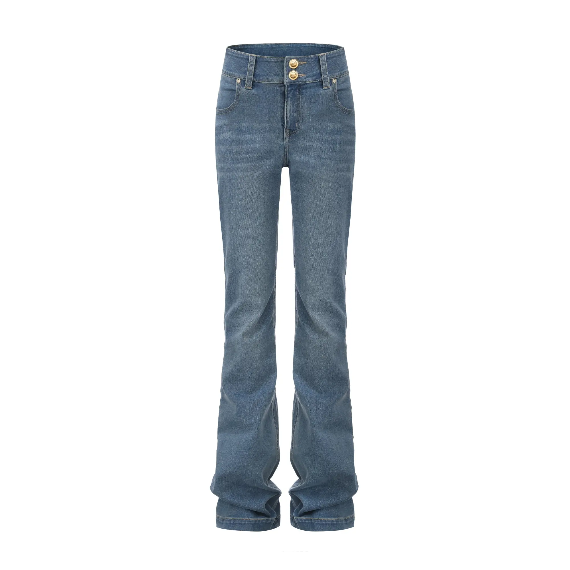 Gia High-Waist Bootcut Jeans