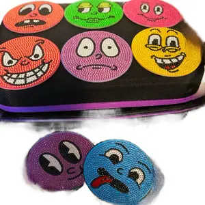 Funky face coasters