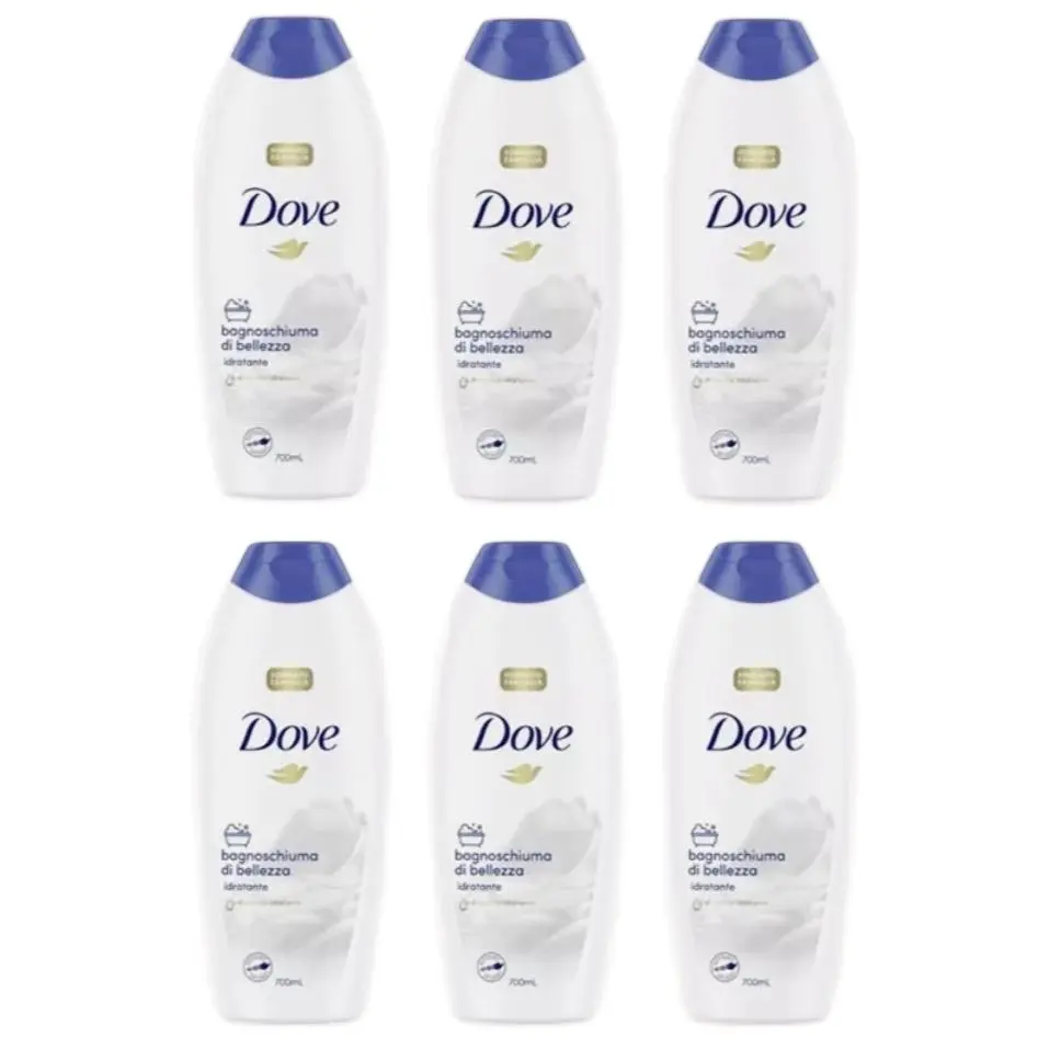 Dove Hydrating Shower Gel Family Size Cleanser, 750ml Body Care Moisturizer, Pack of 6, Daily, Scented, Long-Lasting, Cleansing