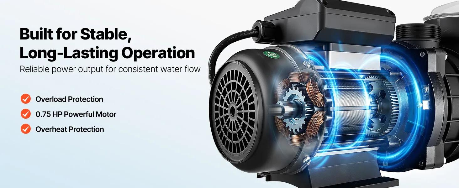 VEVOR FlashPure Sand Filter Pump, Summervibes,Summervibes, 16 in for Above Ground Pool, 1 HP 4400 GPH, Swimming Pool Filter System with Timer, 6X Faster Filtration with Media Installed, Leak-Resistant, Ready to Use Out of Box, Pool Accessories, Swimming P