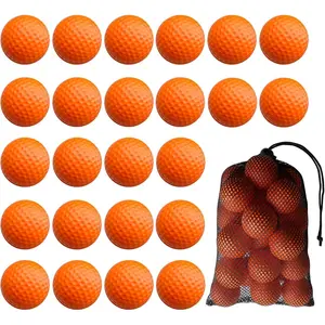 24 Pack Foam Golf Practice Balls, Realistic Feel and Limited Flight Soft Golf Balls for Indoor or Outdoor Backyard Training