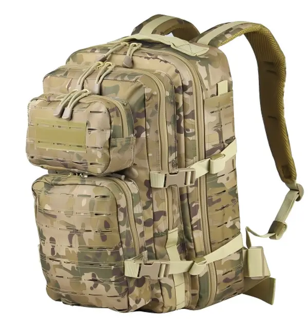 Men's 35L Tactical Backpack - Army Style, Nylon Fabric, Water Resistant, Molle System, Adjustable Straps, 3-Day Survival Assault Bug Out Rucksack for Hiking, Travel, Work, Tactical Backpacks, Hiking Backpacks