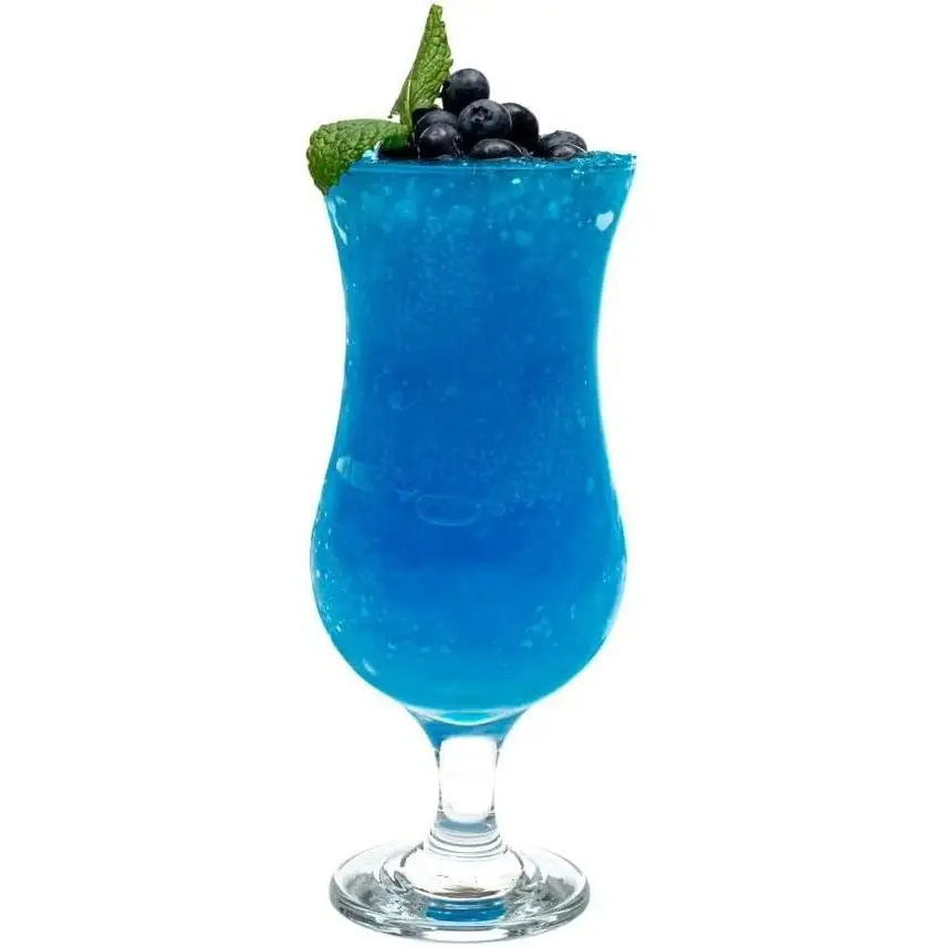 Hurricane Glasses, Set of 4 Pina Colada Glasses, 13.25 Ounce  Glasses Set, Durable Dishwasher Safe Party Glass