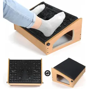 Foot Rest, 4 Adjustable Height Foot Stool,Footrest Under Desk, Flip Over Office Desk Foot Rest, Improving Posture, Promoting  Circulation()