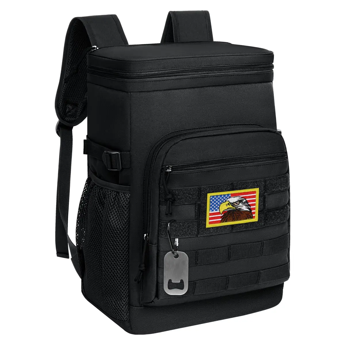 38-Can Tactical Cooler Backpack, Insulated Leakproof Soft Lunch Bag for Men, Waterproof Backpack for Work, Camping, Hiking & Travel Accessories