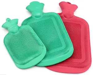 Rubber Hot Water Bottle Bag Warm Relaxing Heat or Cold Therapy Cover Lightweight 670ml-1800ml Natural Rubber Secure Lid Compact Design