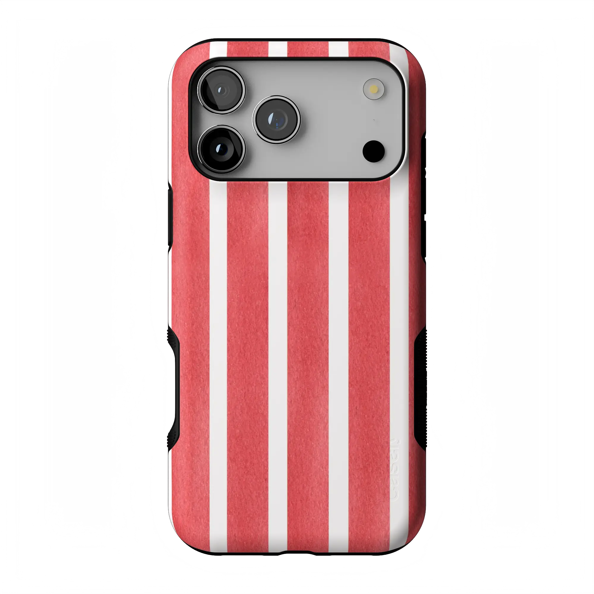 Casely iPhone 17 Pro Max Case | East Coast Summer | Red Stripes | Bold Protective Design | Compatible with MagSafe