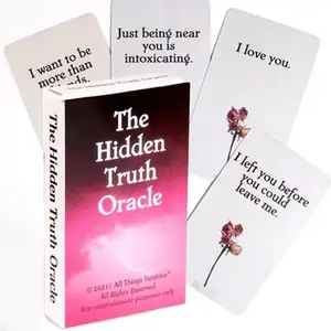 Hidden Truth Oracle Card Game, 1 Box English Tarot Cards, Adult Fun Party Game, Party Entertainment Supplies, Conversation Cards, Tarot Card Set