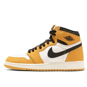 Youth Jordan 1 Retro High OG Yellow Ochre/Black-Sail (FD1437 701) (GS)
