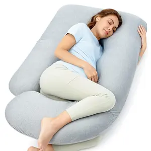 Pregnancy Pillows with Cooling Cover, U-Full Body Maternity Pillow for Side Sleepers 57 Inch - for Back, Hip, Belly, Legs for Pregnant