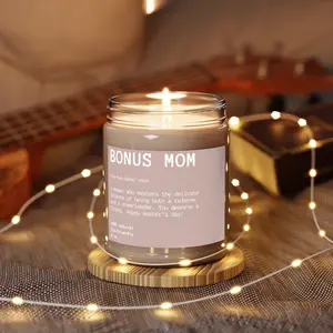 Bonus Mom Definition Candle Gift, Stepmom Gift for Mother's Day, Stepmother Birthday Gift, Mother's Day Gift Home Decor 9oz