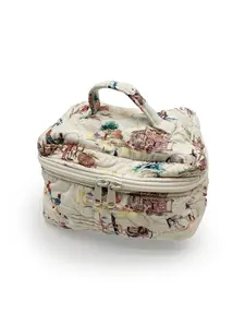 Retro Cowboy Quilted Travel Case