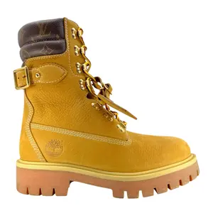 Men's Louis Vuitton x Timberland Ranger Boot, Monogram Brown Wheat, Premium Men's Shoe, Stylish Footwear