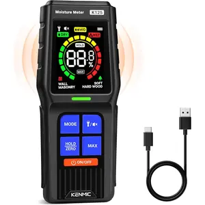 Moisture Meter for Non-Destructive Moisture Detection in Drywall, Wood and Masonry, Detects up to 3/4-Inch Below Surface