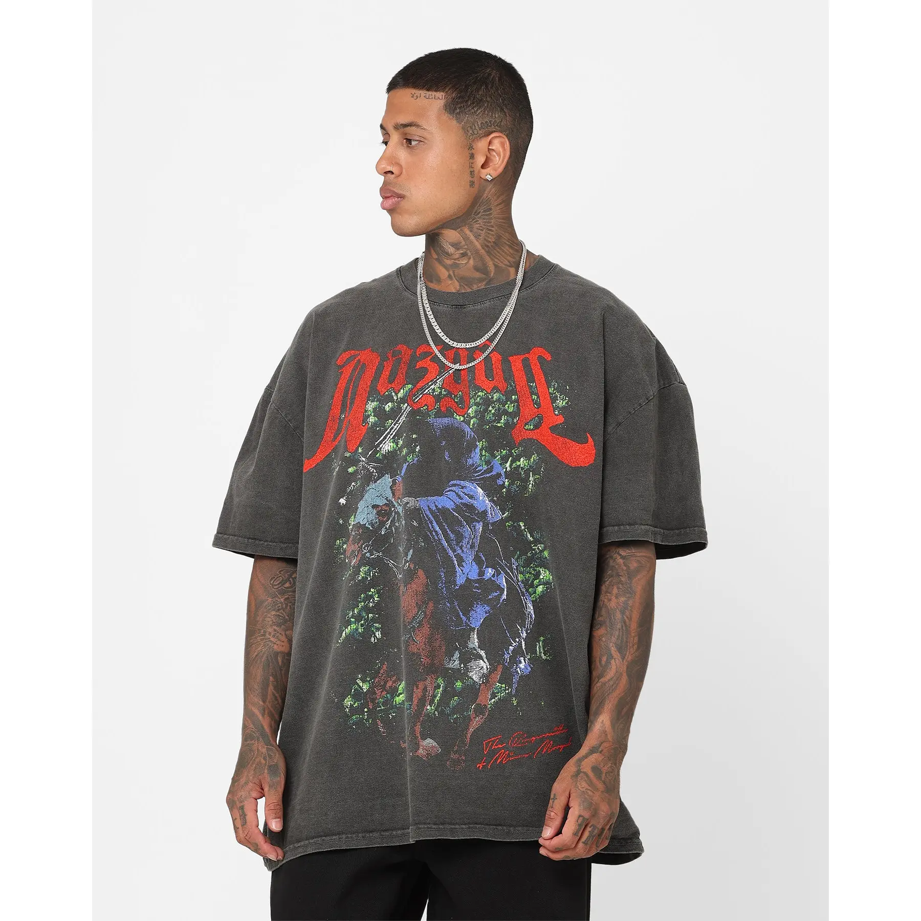 73Studio X The Lord Of The Rings Nazgul Heavyweight Vintage T-Shirt Black Wash 73Studio X The Lord Of The Rings Nazgul Heavyweight Vintage T-Shirt Black Wash