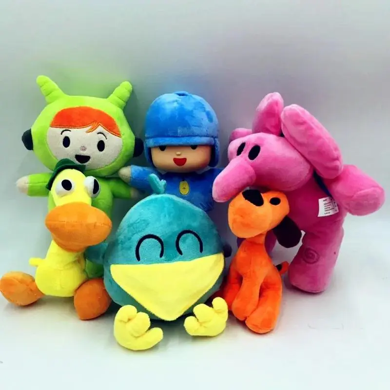 1pc Pocoyo Plush Doll - Kawaii Cartoon Figure, Soft Stuffed Toy - Viral TikTok Gift for Unisex Kids Over 1 Year Old, Over One Year Old