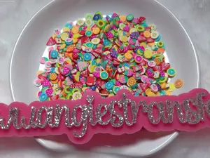 Fruits Polymer Clay for Snowglobe Nail Art Slime Versatile Ideal for Crafting Projects