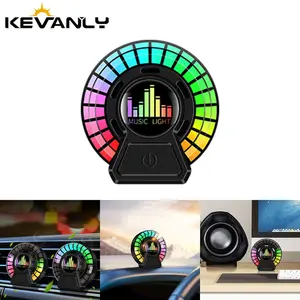 1pc car music rhythm light synchronized RGB voice controlled aromatherapy environment light car decoration LED pickup light Car Decorative Light Car Ambient Lighting