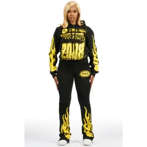 Esha 2.0 Black/Yellow Super Stacked Flare Track Set