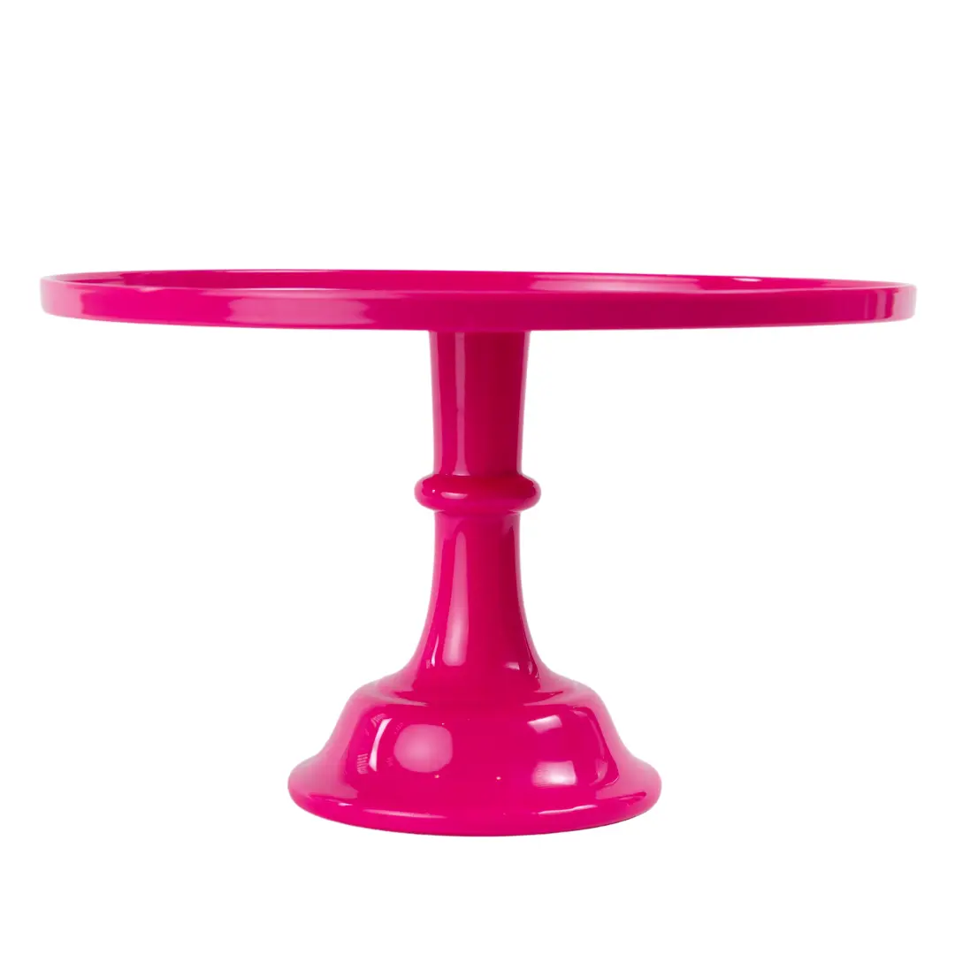 Elegant Hot Pink Pedestal Cake Stand for Stunning Display and Special Occasions