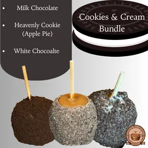 Cookies & Cream Gourmet 3 Pack: Traditional Chocolate, Apple Pie Cookie, & White Chocolate
