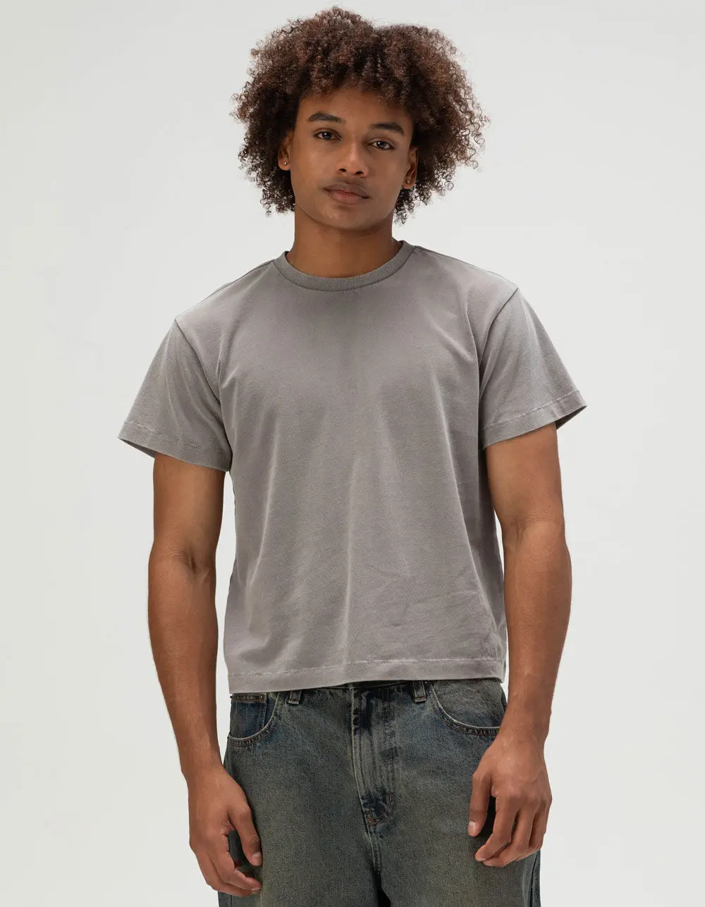 RSQ Mens Washed Shrunken Tee
