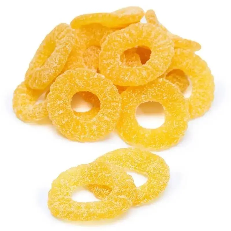 Gummy Pineapple Rings Soft Chewy Fruit Flavored Candy Gummy Pineapple Rings Soft Chewy Fruit Flavored Candy