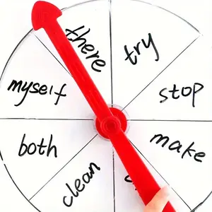 1 Pc Educational Spin Wheel Game – Interactive decision spinner with suction cup pointer. Durable classroom activity tool for learning, games, rewards and group participation, fun choice wheel for kids and teachers.