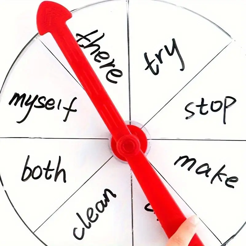 1 Pc Educational Spin Wheel Game – Interactive decision spinner with suction cup pointer. Durable classroom activity tool for learning, games, rewards and group participation, fun choice wheel for kids and teachers.