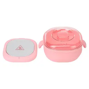 Electric Wax Warmer Hot Wax Machine Small Portable Wax Heater for Hair Removal, 400ml Silicone Liner Wax Heater Pot 100W High Efficiency US Plug Nonstick Easy Maintain Body Care Salon