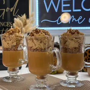 Caramel Latte Dessert Candle — Realistic Coffee Candle Gift
