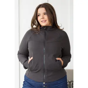 Where Are You Zip Up Jacket in Black