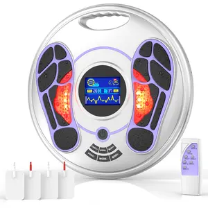 Circulation Blood Booster for Feet and Legs, EMS Foot Massagers for Pain and Circulation, Foot Circulation Stimulator with 25 Modes 99 Intensities, Plantar Fasciitis, Neuropathy