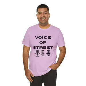Voice of Street Tee - Urban Streetwear, Casual Unisex T-Shirt, Music Lover Gift, Graphic Tee for Hip Hop Fans, Trendy Modern Apparel